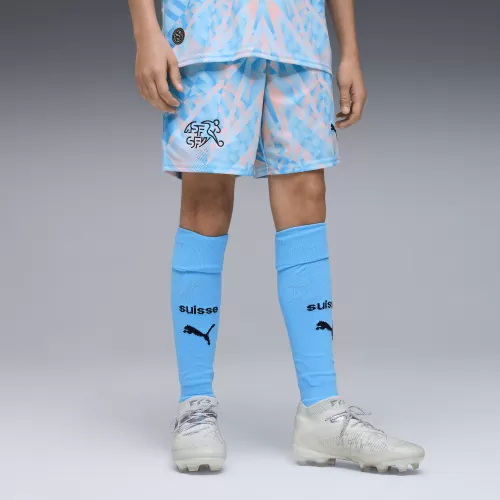 Schweiz Torwart Kinder WM Shorts Blau - 2026